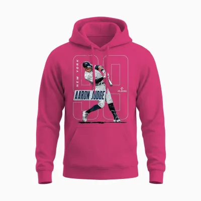 Mlbpa - Major League Baseball Aaron Judge - Mlbjud3004 Unisex Hoodie - Heliconia