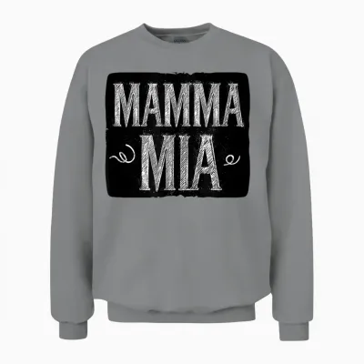 Lustiges Mamma Mia Logo Unisex Sweatshirt - Sport Grey
