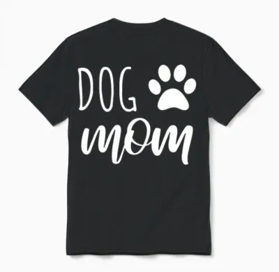 Dog Mom - Love Dogs Unisex T-Shirt - Black