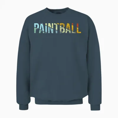 Paintball Retro Unisex Sweatshirt - Dark Heather