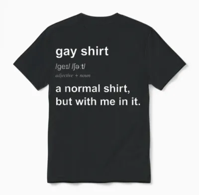 Funny Gay Pride Humour Saying T-Shirt for Men Women Gift Unisex T-Shirt - Black