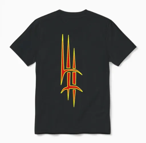 Tribal Love Artist Party Drawing Graphics Art Illu Unisex T-Shirt in Black