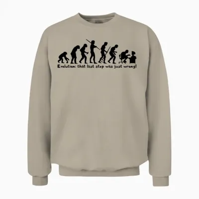 Technology Evolution Unisex Sweatshirt - Sand