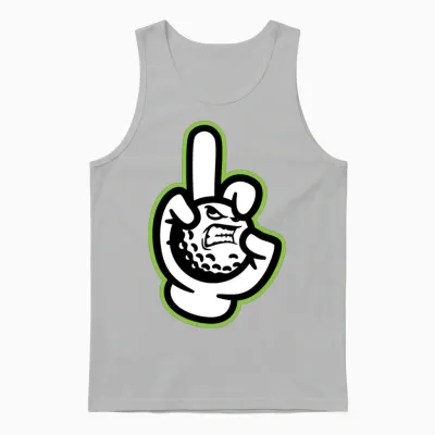 Finger Golf Funny Unisex Tank Top - Ash