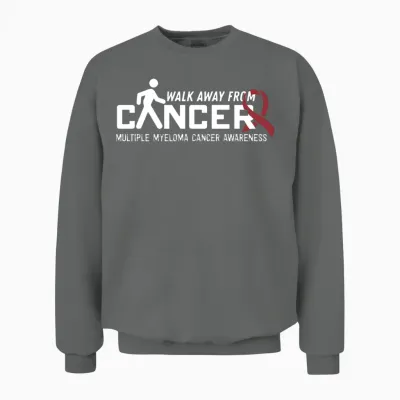 Cancer Walk- Multiple Myeloma Cancer Awareness Unisex Sweatshirt - Graphite Heather