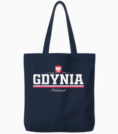 Gdynia Poland/polska Tote Bags - Navy