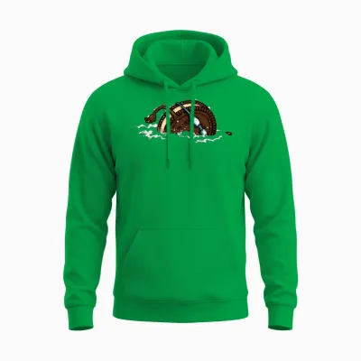 Funny Swimming Oreo Unisex Hoodie - Irish Green
