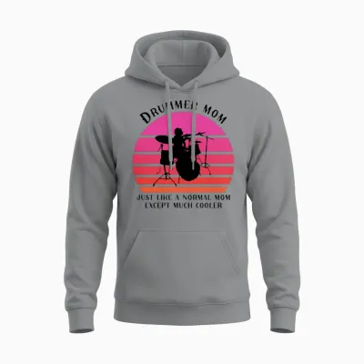Drummer Mom Unisex Hoodie - Sport Grey