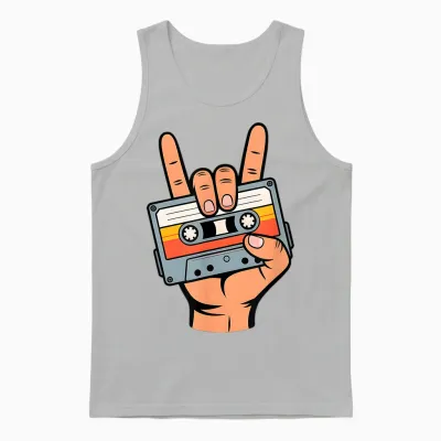 Retro Cassette for Nostalgia 80s & 90s Unisex Tank Top - Ash