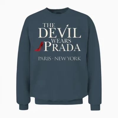 Devil Wears Prada Logo Paris Unisex Sweatshirt - Dark Heather