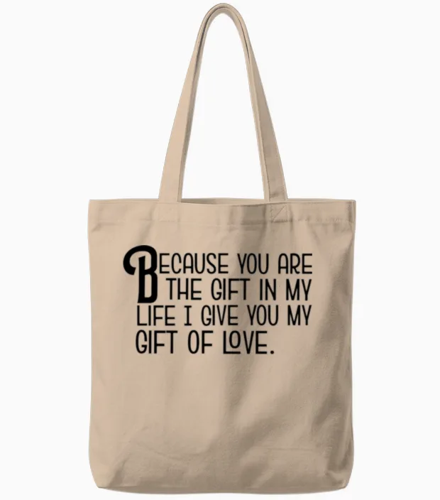 My Birthday Wishes. Tote Bags in Natural