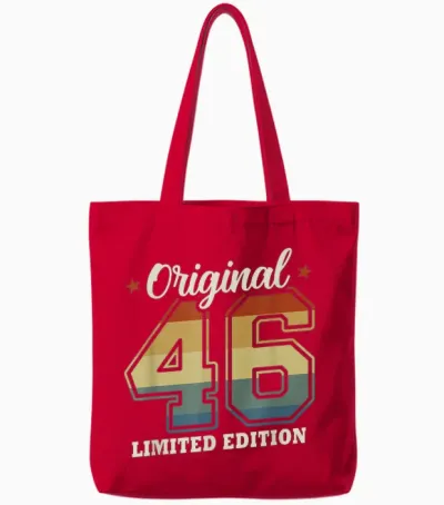 Original 1946 Vintage 80th Birthday Gift Man Woman Tote Bags - Red