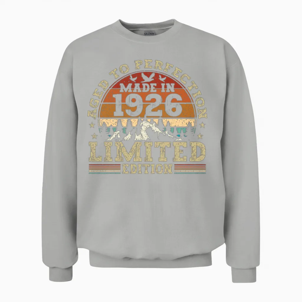 Jahrgang 1926 Retro Vintage Unisex Sweatshirt - Ash