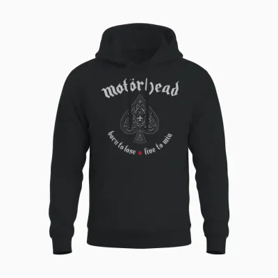 Motörhead - Born to Lose Live to Win T-Shirt Small Unisex Hoodie - Black