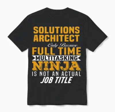 Solutions Architect Unisex T-Shirt - Black