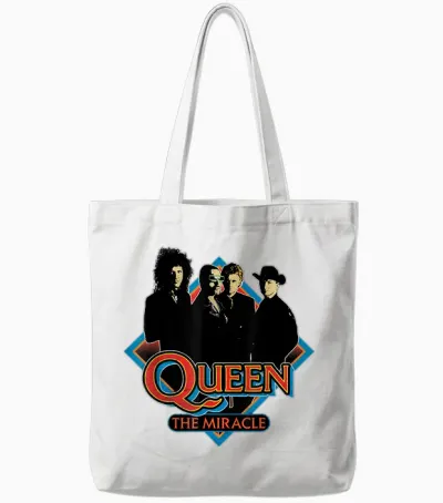 Official Queen the Miracle Diamond Tote Bags - White