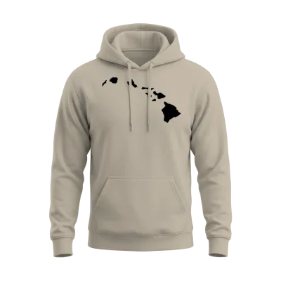 Hawaii Island Chain Unisex Hoodie - Sand