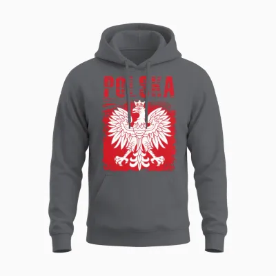 Emblem of Poland Unisex Hoodie - Charcoal