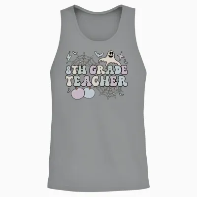 8th Grade Teacher Halloween Eighth Grade Crew Unisex Tank Top - Sport Grey