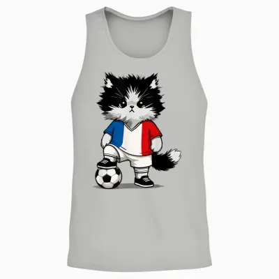 French Flag Men Women Children France Unisex Tank Top - Ash
