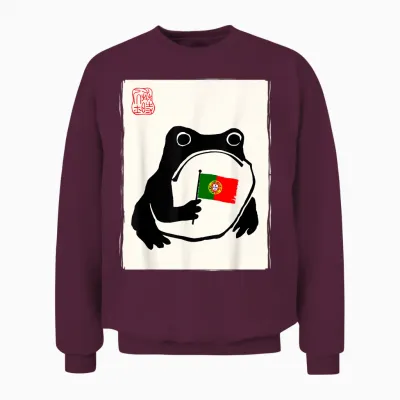 Drapeau Portugais Hommes Femmes Enfants Portugal Unisex Sweatshirt - Maroon