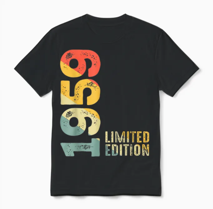 édition Limitée 1959 Born 1959 Anniversaire Unisex T-Shirt in Black