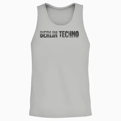 Berlin Techno Skyline City Rave Outfit Gear Edm Unisex Tank Top - Ash