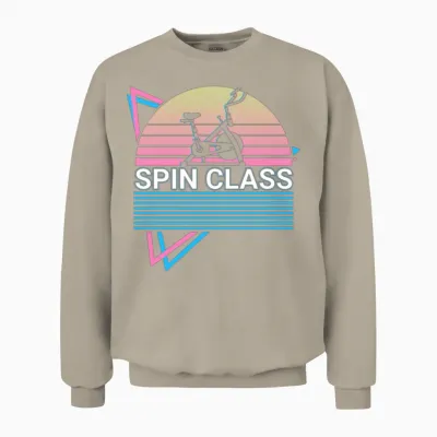 Spin Class Retro Unisex Sweatshirt - Sand