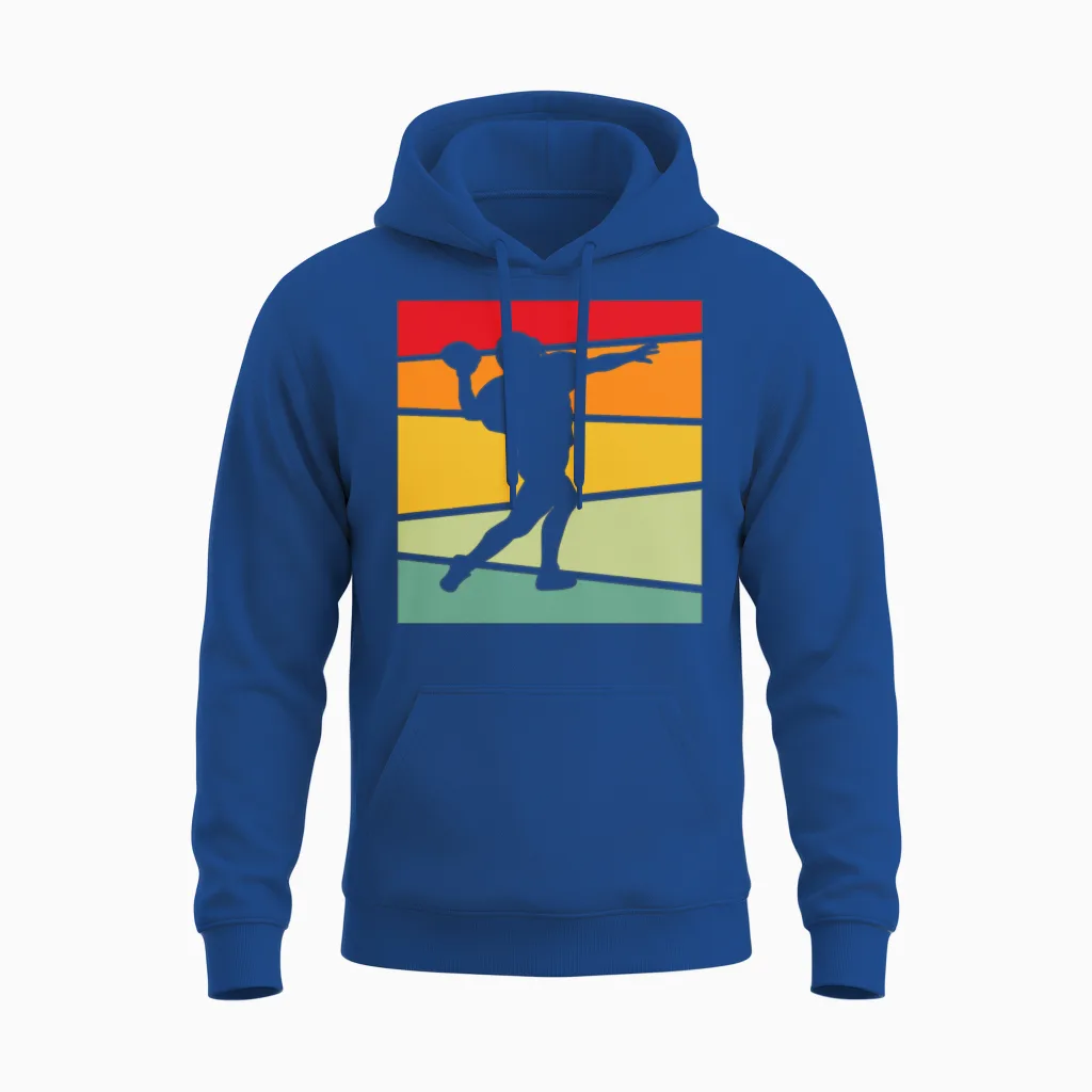 Football Retro Unisex Hoodie in Royal