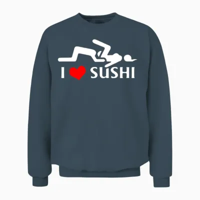 I Love Sushi Unisex Sweatshirt - Dark Heather