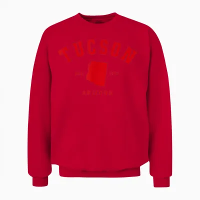 Ville Natale De Tucson, Arizona, Cadeau Tucson, Arizona Unisex Sweatshirt - Red