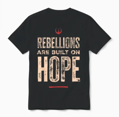 Star Wars Andor Rebellions Are Built on Hope Grunge Style T-Shirt, Black, S Unisex T-Shirt - Black