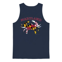 Maryland State Blue Crab Unisex Tank Top - Navy – 1