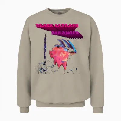 Black Sabbath Official Paranoid Motion Trails Unisex Sweatshirt - Sand