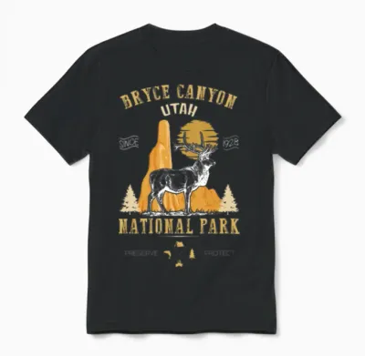 Bryce Canyon Utah National Park Unisex T-Shirt - Black