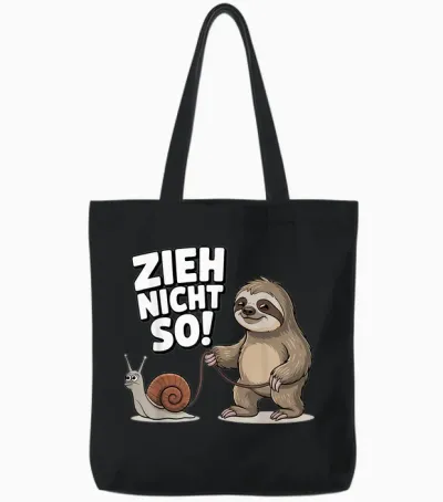 Lustige Tshirts Männer Zieh Nicht So Entspannter Lebensstil Tote Bags - Black