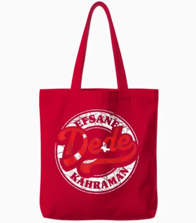 Bester Dede Der Welt Türkischer Opa Großvater Türkei Retro Tote Bags - Red