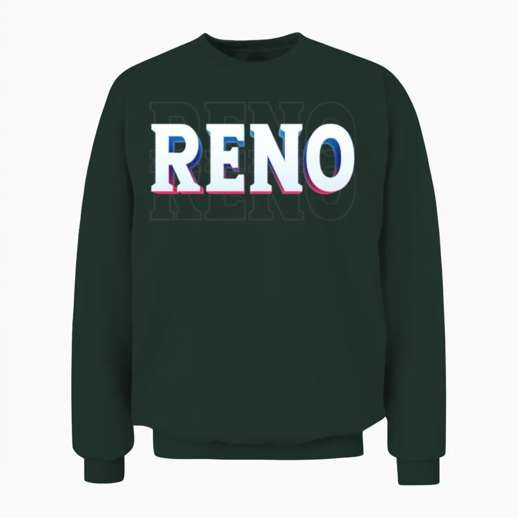 Retro - Reno Unisex Sweatshirt in Forest