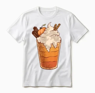 Fall Coffee Unisex T-Shirt - White