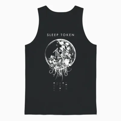 Sleep Token Cover Art Unisex Tank Top - Black