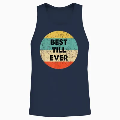 Till Vorname T-Shirt - Herren - Schwarz - S - Kurzarm - Klassisch - Crew Neck - Personalisierte T-Shirts Unisex Tank Top - Navy