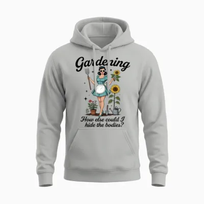 Retro Gardener Pinup Unisex Hoodie - Ash