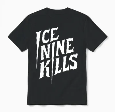 Ice Nine Kills - Floral T-Shirt, Black Unisex T-Shirt - Black