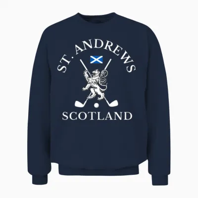 St Andrews Scotland Golf Fan Unisex Sweatshirt - Navy
