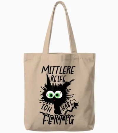 Mittlere Reife Ich Habe Fertig 2026 Mittlere Reife Geschafft Tote Bags - Natural