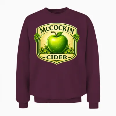 Mccockin Cider St Patrick’s Day Edition Irish Double Sided Unisex Sweatshirt - Maroon
