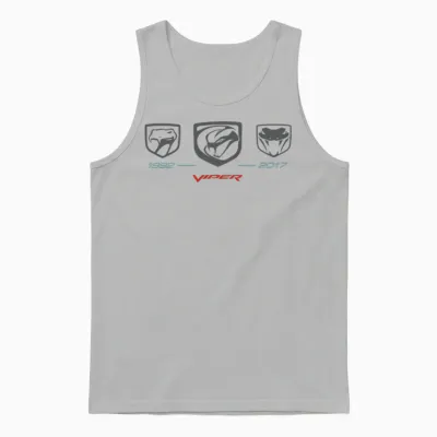 Dodge Viper Timeline Unisex Tank Top - Ash