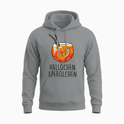 Official Spritz Club Fun I New!!! T-Shirt with German Text, White Unisex Hoodie - Sport Grey