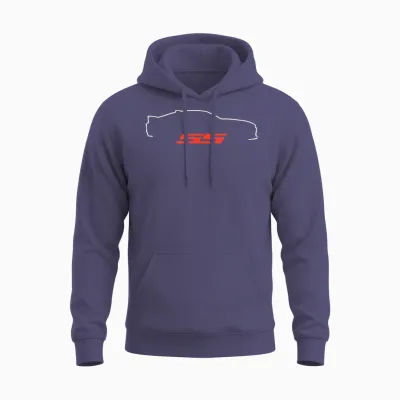 6th Gen Ss Outline Unisex Hoodie - Heather Sport Dark Navy