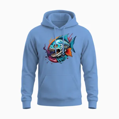 Underwater of Wild Unisex Hoodie - Carolina Blue